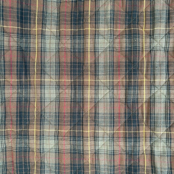 Vintage Talbots Quilted Barn Jacket with Corduroy Trim and Plaid Lining Small - Picture 6 of 7